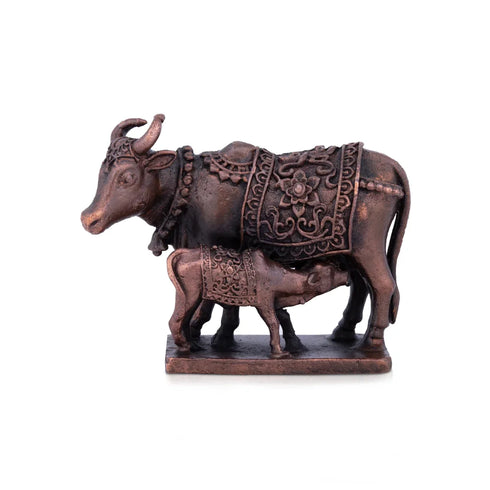 Giri Cow And Calf Idol Statue For Pooja